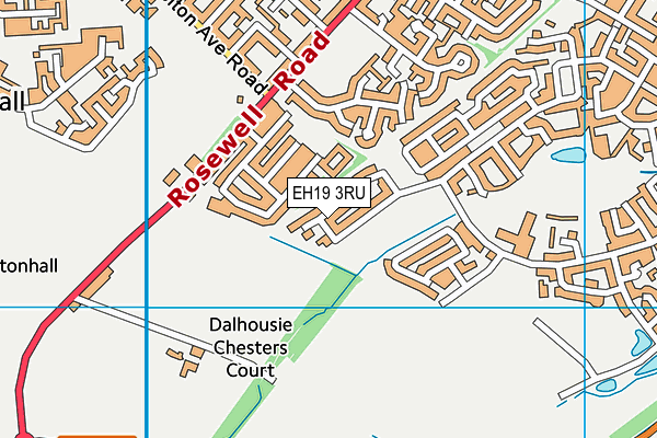 EH19 3RU map - OS VectorMap District (Ordnance Survey) EH19 3RU map - OS VectorMap District (Ordnance Survey)