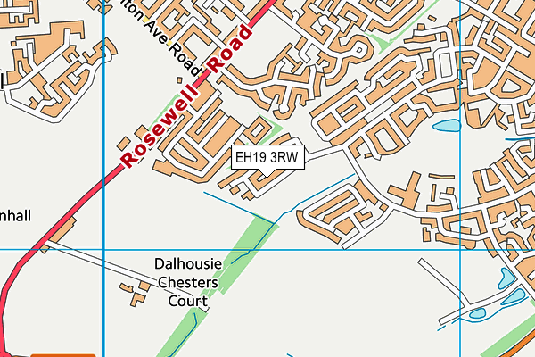 EH19 3RW map - OS VectorMap District (Ordnance Survey) EH19 3RW map - OS VectorMap District (Ordnance Survey)