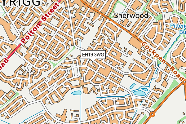 EH19 3WG map - OS VectorMap District (Ordnance Survey) EH19 3WG map - OS VectorMap District (Ordnance Survey)
