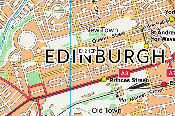EH2 1EP map - OS VectorMap District (Ordnance Survey) EH2 1EP map - OS VectorMap District (Ordnance Survey)