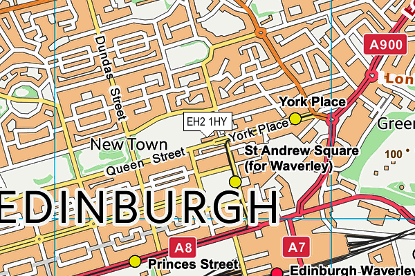 EH2 1HY map - OS VectorMap District (Ordnance Survey) EH2 1HY map - OS VectorMap District (Ordnance Survey)