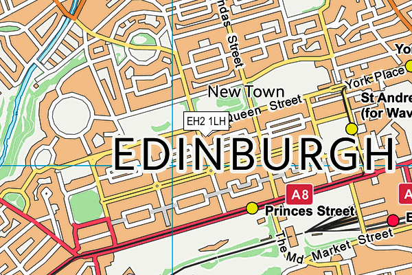 EH2 1LH map - OS VectorMap District (Ordnance Survey) EH2 1LH map - OS VectorMap District (Ordnance Survey)