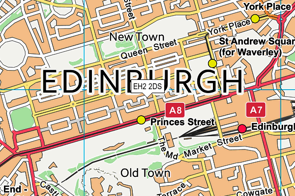 EH2 2DS map - OS VectorMap District (Ordnance Survey) EH2 2DS map - OS VectorMap District (Ordnance Survey)