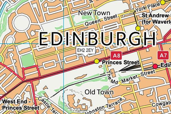 EH2 2EY map - OS VectorMap District (Ordnance Survey) EH2 2EY map - OS VectorMap District (Ordnance Survey)