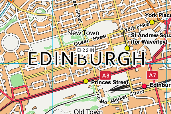 EH2 2HN map - OS VectorMap District (Ordnance Survey)