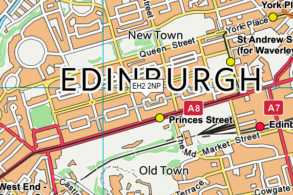 EH2 2NP map - OS VectorMap District (Ordnance Survey) EH2 2NP map - OS VectorMap District (Ordnance Survey)