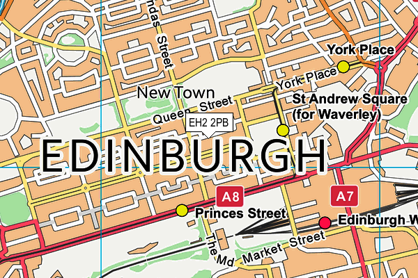 EH2 2PB map - OS VectorMap District (Ordnance Survey) EH2 2PB map - OS VectorMap District (Ordnance Survey)