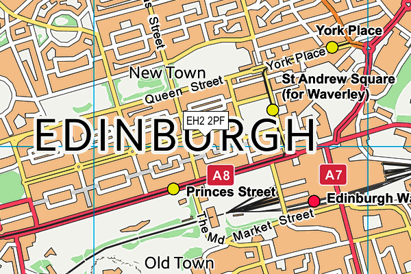 EH2 2PF map - OS VectorMap District (Ordnance Survey) EH2 2PF map - OS VectorMap District (Ordnance Survey)