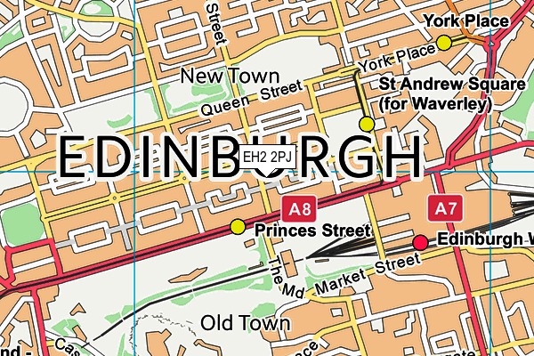 EH2 2PJ map - OS VectorMap District (Ordnance Survey) EH2 2PJ map - OS VectorMap District (Ordnance Survey)