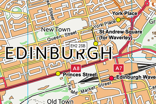 EH2 2SB map - OS VectorMap District (Ordnance Survey) EH2 2SB map - OS VectorMap District (Ordnance Survey)