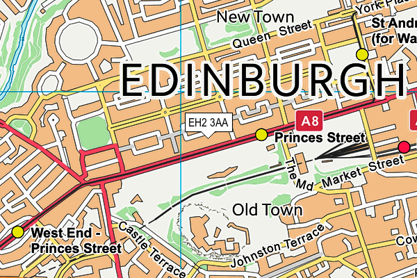 EH2 3AA map - OS VectorMap District (Ordnance Survey) EH2 3AA map - OS VectorMap District (Ordnance Survey)