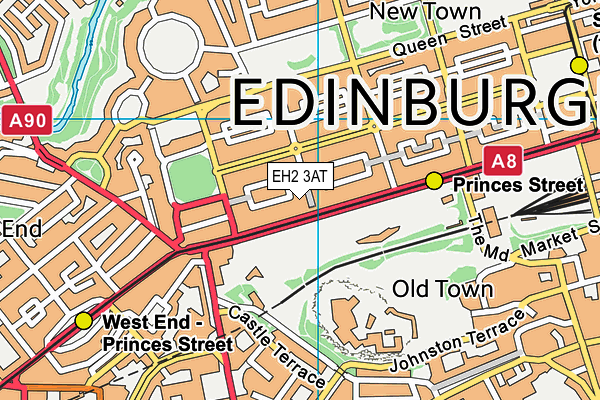 EH2 3AT map - OS VectorMap District (Ordnance Survey) EH2 3AT map - OS VectorMap District (Ordnance Survey)
