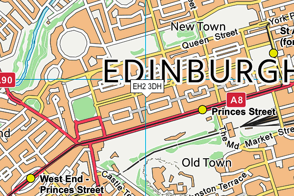 EH2 3DH map - OS VectorMap District (Ordnance Survey) EH2 3DH map - OS VectorMap District (Ordnance Survey)