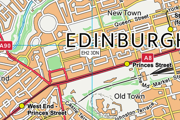 EH2 3DN map - OS VectorMap District (Ordnance Survey) EH2 3DN map - OS VectorMap District (Ordnance Survey)