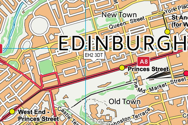 EH2 3DT map - OS VectorMap District (Ordnance Survey) EH2 3DT map - OS VectorMap District (Ordnance Survey)