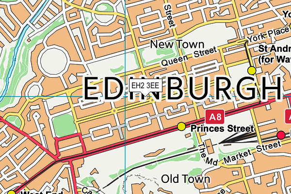 EH2 3EE map - OS VectorMap District (Ordnance Survey) EH2 3EE map - OS VectorMap District (Ordnance Survey)