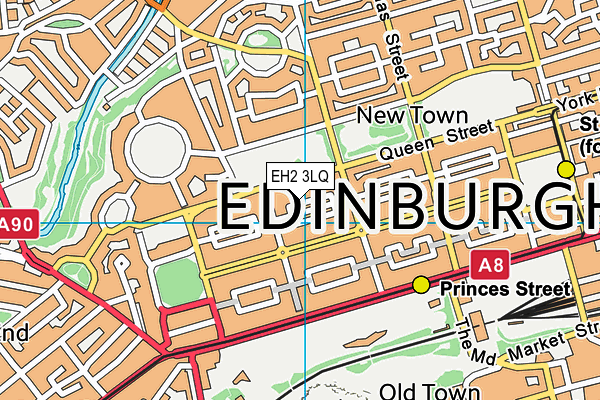 EH2 3LQ map - OS VectorMap District (Ordnance Survey) EH2 3LQ map - OS VectorMap District (Ordnance Survey)