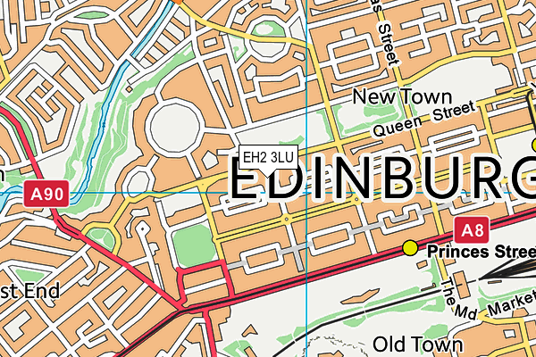 EH2 3LU map - OS VectorMap District (Ordnance Survey) EH2 3LU map - OS VectorMap District (Ordnance Survey)