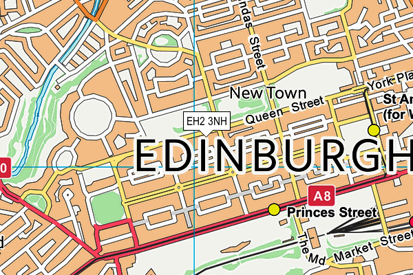 EH2 3NH map - OS VectorMap District (Ordnance Survey) EH2 3NH map - OS VectorMap District (Ordnance Survey)