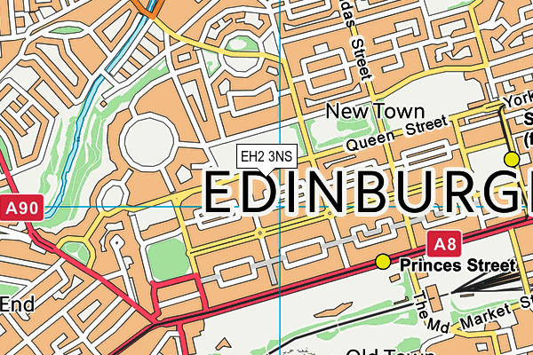 EH2 3NS map - OS VectorMap District (Ordnance Survey) EH2 3NS map - OS VectorMap District (Ordnance Survey)