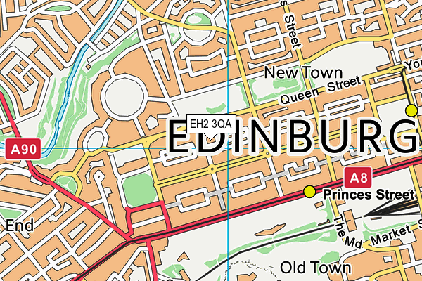 EH2 3QA map - OS VectorMap District (Ordnance Survey) EH2 3QA map - OS VectorMap District (Ordnance Survey)
