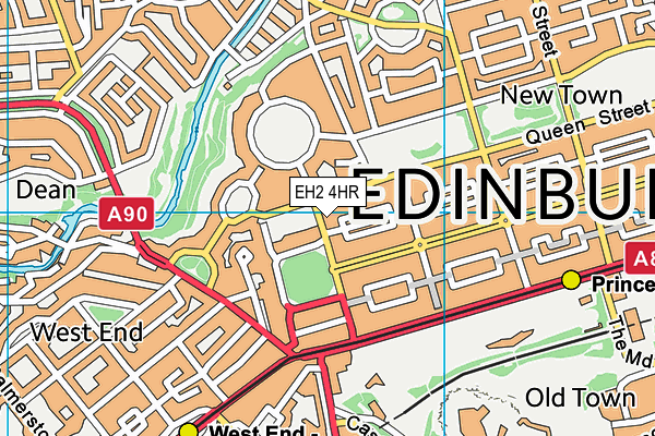 EH2 4HR map - OS VectorMap District (Ordnance Survey) EH2 4HR map - OS VectorMap District (Ordnance Survey)