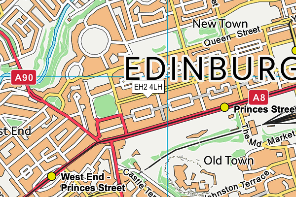 EH2 4LH map - OS VectorMap District (Ordnance Survey) EH2 4LH map - OS VectorMap District (Ordnance Survey)