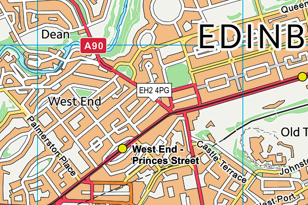 EH2 4PG map - OS VectorMap District (Ordnance Survey) EH2 4PG map - OS VectorMap District (Ordnance Survey)