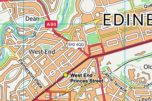 EH2 4QG map - OS VectorMap District (Ordnance Survey) EH2 4QG map - OS VectorMap District (Ordnance Survey)