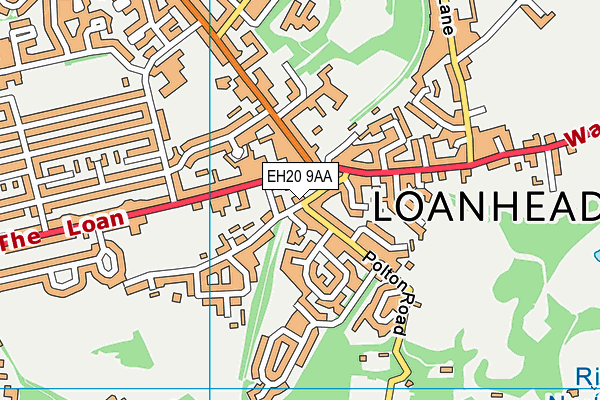 EH20 9AA map - OS VectorMap District (Ordnance Survey) EH20 9AA map - OS VectorMap District (Ordnance Survey)