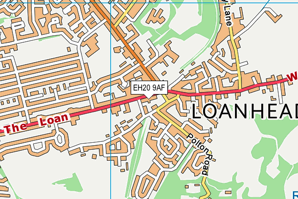 EH20 9AF map - OS VectorMap District (Ordnance Survey) EH20 9AF map - OS VectorMap District (Ordnance Survey)