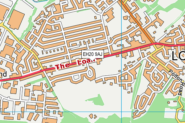 EH20 9AJ map - OS VectorMap District (Ordnance Survey) EH20 9AJ map - OS VectorMap District (Ordnance Survey)