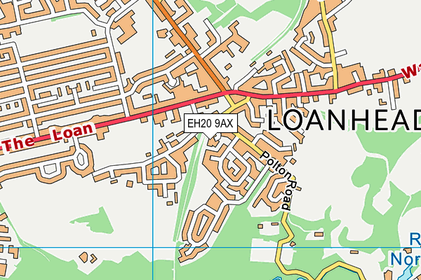 EH20 9AX map - OS VectorMap District (Ordnance Survey) EH20 9AX map - OS VectorMap District (Ordnance Survey)