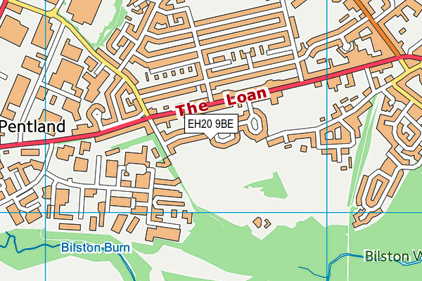 EH20 9BE map - OS VectorMap District (Ordnance Survey) EH20 9BE map - OS VectorMap District (Ordnance Survey)