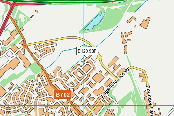 EH20 9BF map - OS VectorMap District (Ordnance Survey) EH20 9BF map - OS VectorMap District (Ordnance Survey)