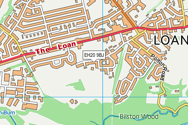EH20 9BJ map - OS VectorMap District (Ordnance Survey) EH20 9BJ map - OS VectorMap District (Ordnance Survey)