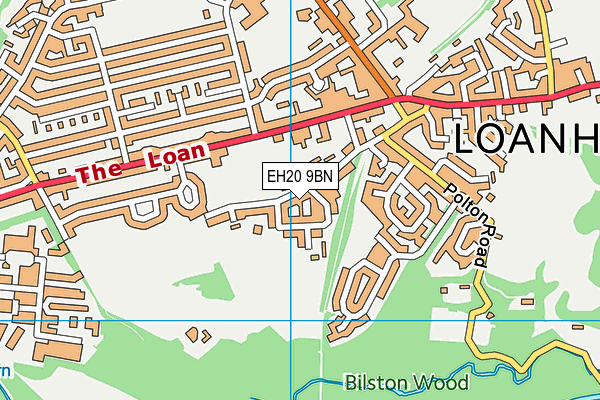 EH20 9BN map - OS VectorMap District (Ordnance Survey) EH20 9BN map - OS VectorMap District (Ordnance Survey)