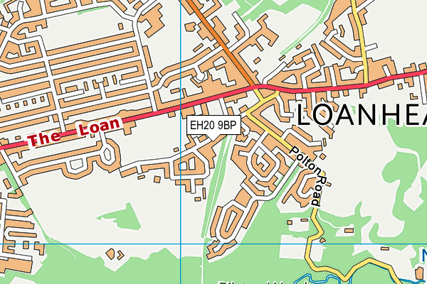 EH20 9BP map - OS VectorMap District (Ordnance Survey) EH20 9BP map - OS VectorMap District (Ordnance Survey)