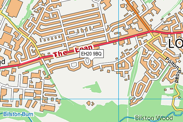 EH20 9BQ map - OS VectorMap District (Ordnance Survey) EH20 9BQ map - OS VectorMap District (Ordnance Survey)