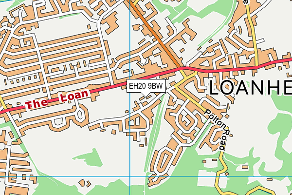 EH20 9BW map - OS VectorMap District (Ordnance Survey) EH20 9BW map - OS VectorMap District (Ordnance Survey)