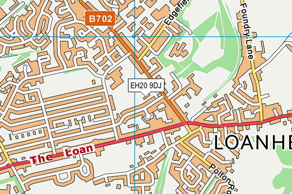 EH20 9DJ map - OS VectorMap District (Ordnance Survey) EH20 9DJ map - OS VectorMap District (Ordnance Survey)