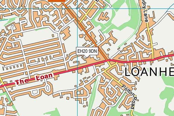 EH20 9DN map - OS VectorMap District (Ordnance Survey) EH20 9DN map - OS VectorMap District (Ordnance Survey)