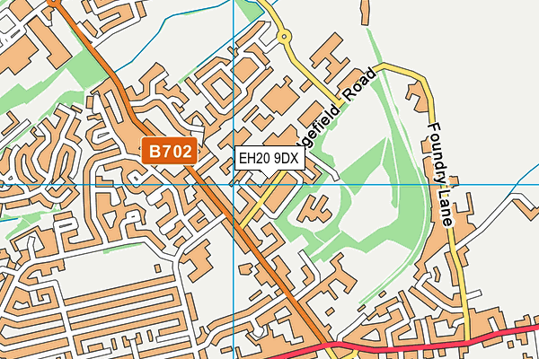 EH20 9DX map - OS VectorMap District (Ordnance Survey) EH20 9DX map - OS VectorMap District (Ordnance Survey)