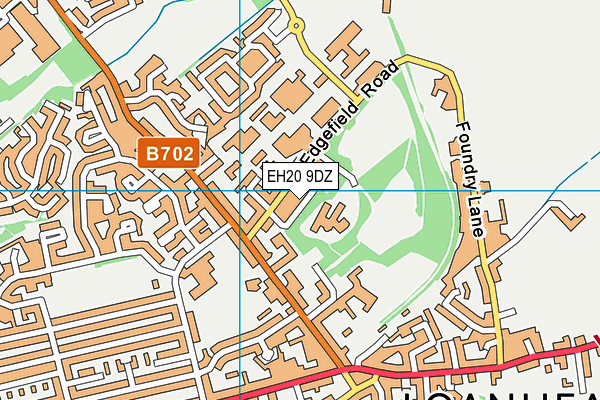 EH20 9DZ map - OS VectorMap District (Ordnance Survey) EH20 9DZ map - OS VectorMap District (Ordnance Survey)