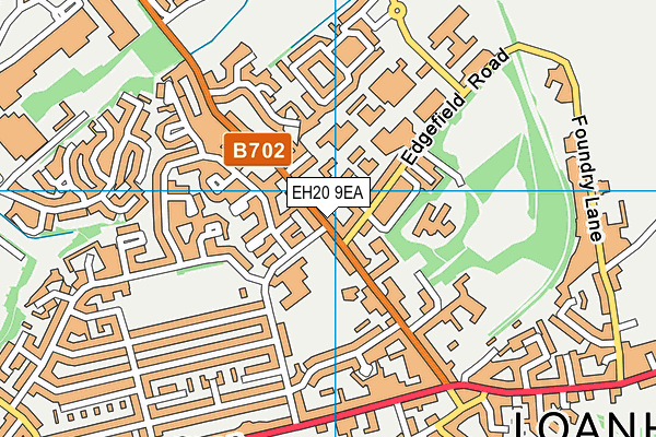 EH20 9EA map - OS VectorMap District (Ordnance Survey) EH20 9EA map - OS VectorMap District (Ordnance Survey)