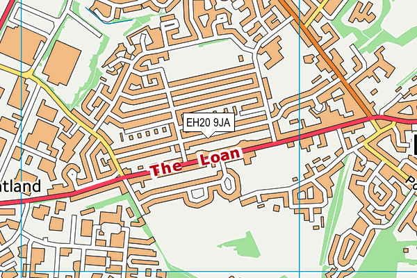 EH20 9JA map - OS VectorMap District (Ordnance Survey) EH20 9JA map - OS VectorMap District (Ordnance Survey)