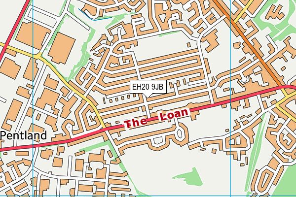 EH20 9JB map - OS VectorMap District (Ordnance Survey) EH20 9JB map - OS VectorMap District (Ordnance Survey)