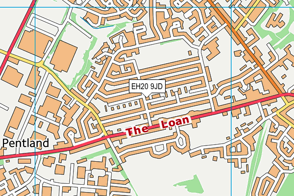 EH20 9JD map - OS VectorMap District (Ordnance Survey) EH20 9JD map - OS VectorMap District (Ordnance Survey)