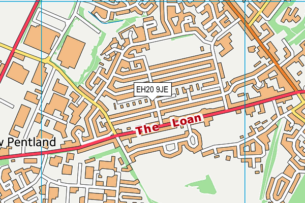 EH20 9JE map - OS VectorMap District (Ordnance Survey) EH20 9JE map - OS VectorMap District (Ordnance Survey)