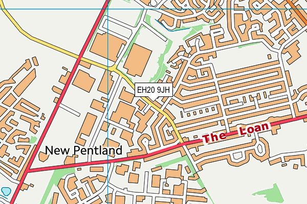 EH20 9JH map - OS VectorMap District (Ordnance Survey) EH20 9JH map - OS VectorMap District (Ordnance Survey)